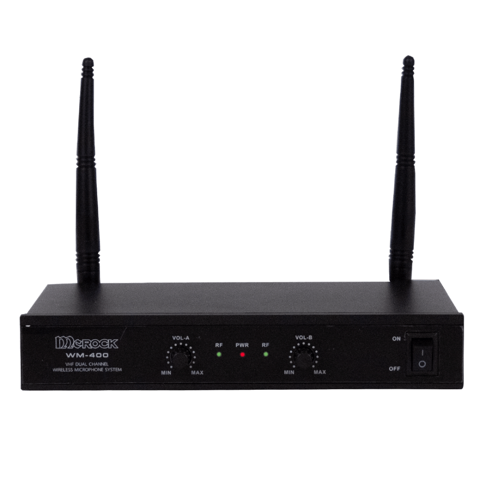 ไมโครโฟนคาราโอเกะ  SONAR รุ่น WM-400 ไมโครโฟนคู่ ไมค์ไร้สาย สัญญาณVHF อย่างดี